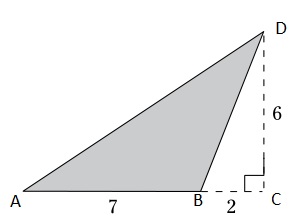 GRE The area of the shaded triangle is.jpg