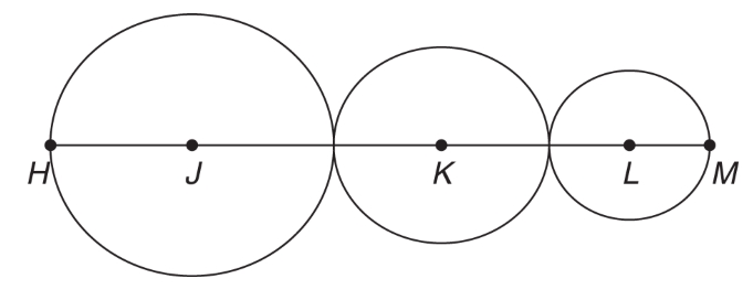 GRE In the figure shown, J, K, and L are the centers of the thre.jpg