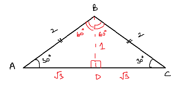 In the given isosceles triangle, if AB = BC = 2.png