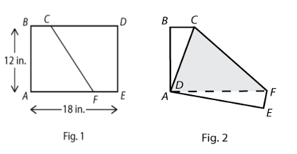 A sheet of paper ABDE is a 12in x 18in rectangle.png