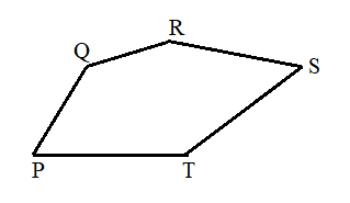 In pentagon PQRST, PQ= 3, QR = 2, RS = 4, and ST = 5..png