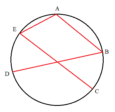 In the figure above, BD and CE are two diameters.png
