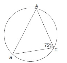 GRE The triangle ABC is inscribed in a circle.jpg