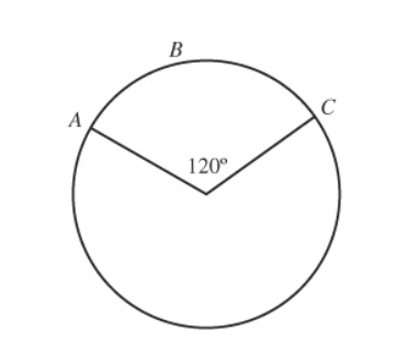 GRE If arc ABC measures 8π, what is the area of the circle.jpg