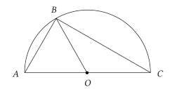 GRE exam - Point O is the center of the semicircle..jpg