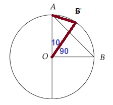GRE exam - O is the center of the circle.  .jpg