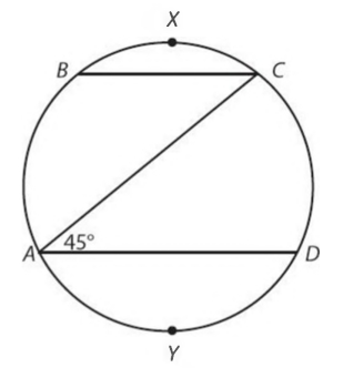 #GREpracticequestion The circle above has radius 8, and AD is parallel to BC.jpg