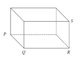 #GREpracticequestion In the rectangular solid shown, PQ = 5.jpg