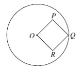 #GREpracticequestion In the figure below, vertex Q of square OPQR.png
