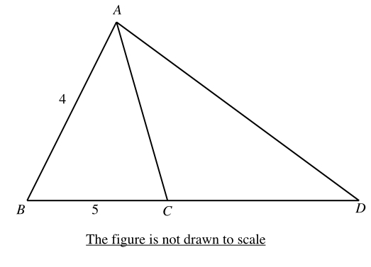 #GREpracticequestion AD is the longest side of the right triangle ABD.jpg