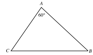 #GREpracticequestion In the figure shown, if ∠A = 60.jpg
