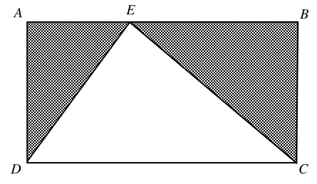 #GREpracticequestion In the figure, ABCD is a rectangle and E .jpg