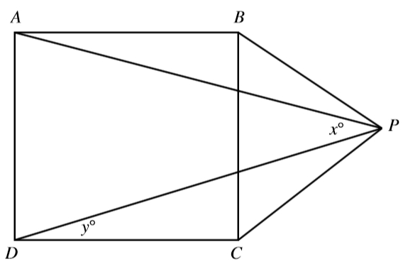 In the figure ABCD is a square and BCP is an equilateral t