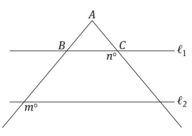 #GREpracticequestion In the above figure, l and L  are parallel. m = 150.png