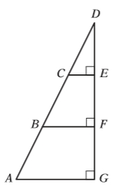 #GREexcercise In the ﬁgure below, If the area of triangle CDE is 42, what is AB=BC=CD..jpg