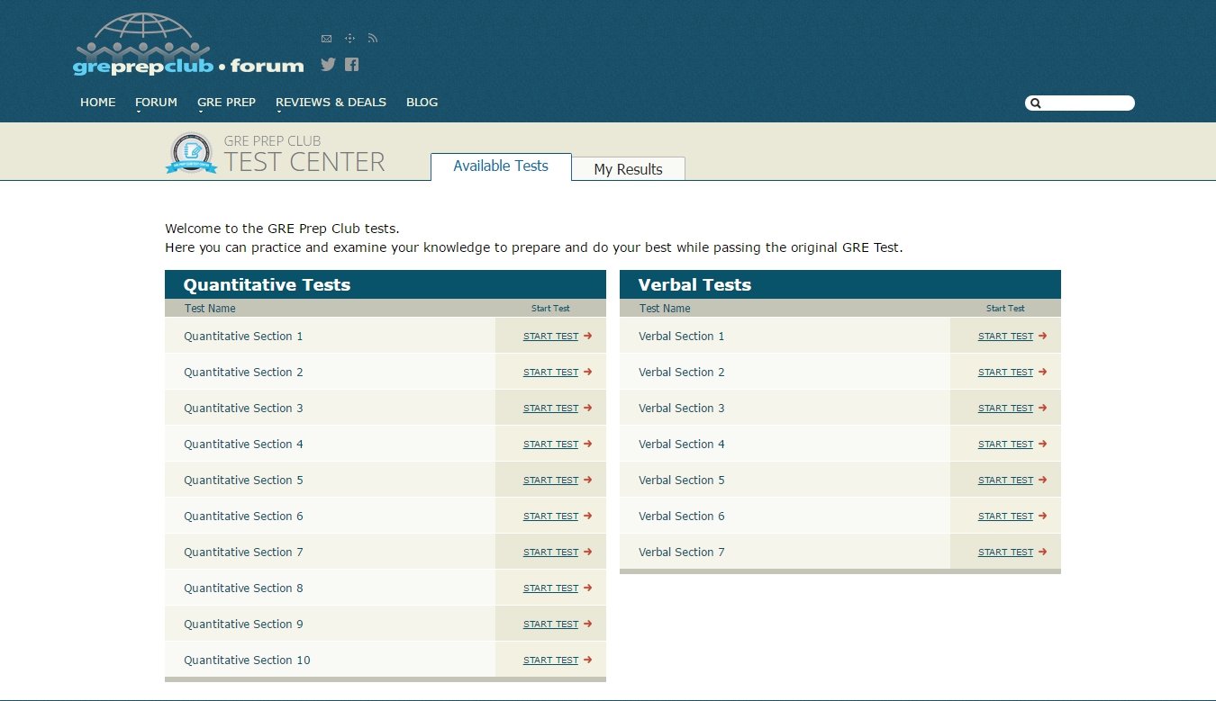 Free GRE Club Practice Tests