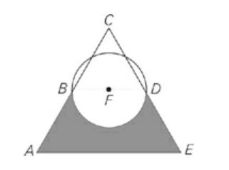 #greprepclub Triangle ACE is equilateral with side lengths of 8.jpg